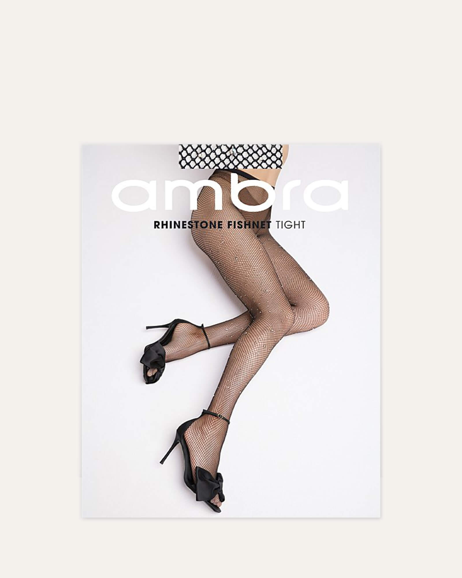 Black Fishnet Bow Seamed Tights | Yours Clothing